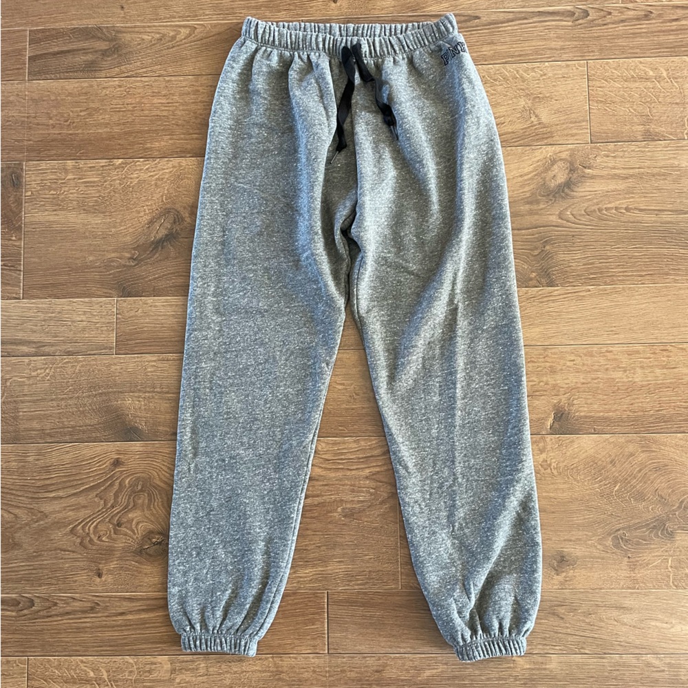 Victoria Secret PINK Grey Fleece Joggers: Size XS